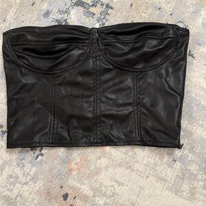Zara Black Bustier Top